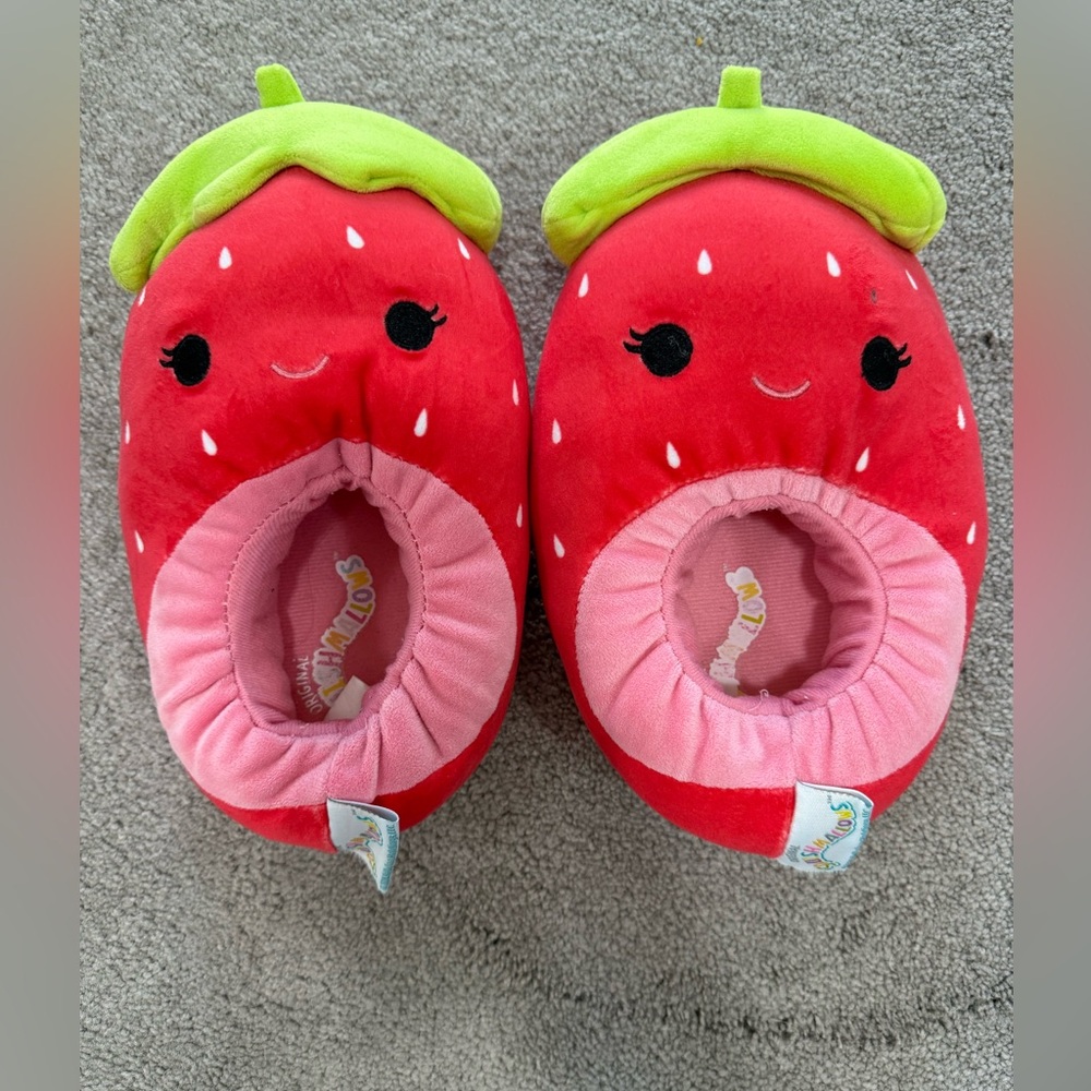 Strawberry Plush Slippers